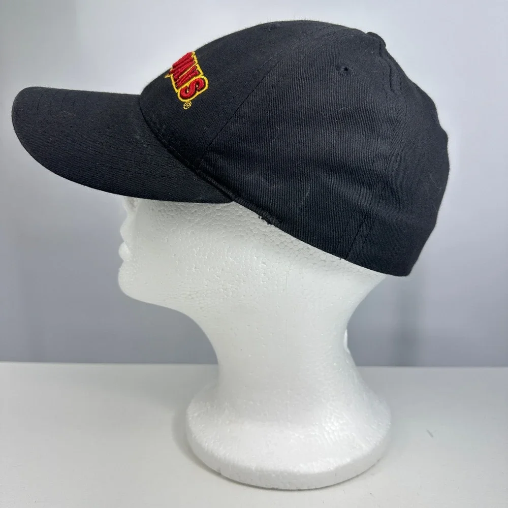 VTG 90s USC Trojans Embroidered Baseball Cap‎ L/XL Black California Headwear